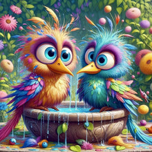 Load image into Gallery viewer, Diamond Painting - Full Round - Big-eyed bird (40*40CM)
