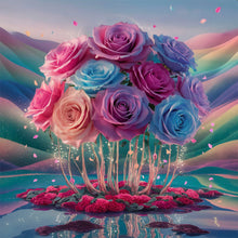 Load image into Gallery viewer, Diamond Painting - Full Round - Colorful rose (30*30CM)
