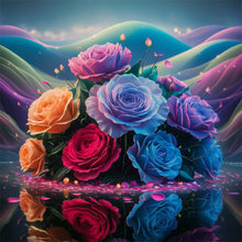 Load image into Gallery viewer, Diamond Painting - Full Round - Colorful rose (30*30CM)
