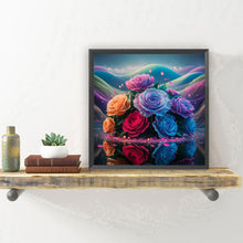 Load image into Gallery viewer, Diamond Painting - Full Round - Colorful rose (30*30CM)
