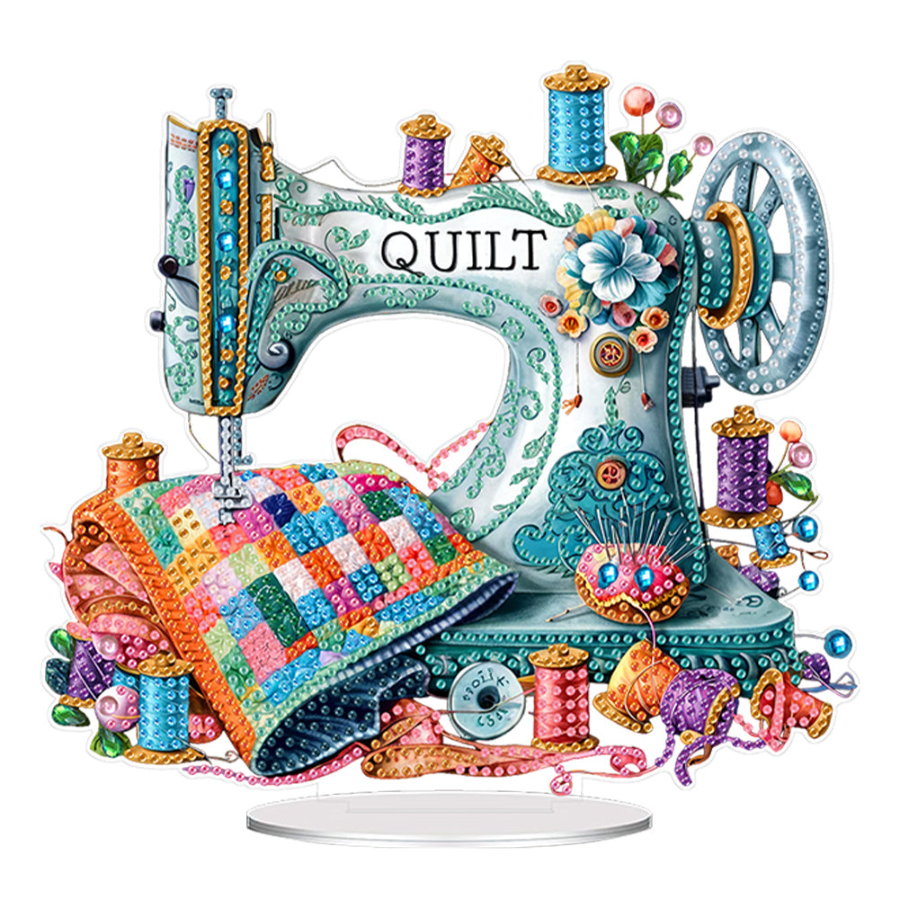 Acrylic Special Shape Flower Sewing Tool Diamond Painting Desktop Decorations