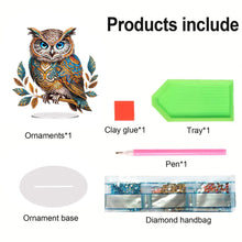 Load image into Gallery viewer, Acrylic Special Shape Owl 5D DIY Diamond Painting Art Tabletop Decorations
