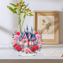 Load image into Gallery viewer, Acrylic Special Shape Flower Castle Diamond Painting Desktop Ornaments
