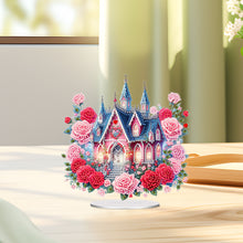 Load image into Gallery viewer, Acrylic Special Shape Flower Castle Diamond Painting Desktop Ornaments

