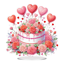 Load image into Gallery viewer, Acrylic Special Shape Flower Cake Diamond Painting Desktop Ornaments for Home
