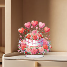 Load image into Gallery viewer, Acrylic Special Shape Flower Cake Diamond Painting Desktop Ornaments for Home
