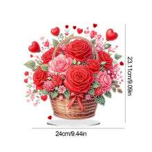 Load image into Gallery viewer, Acrylic Special Shape Flower Basket Diamond Painting Desktop Ornaments
