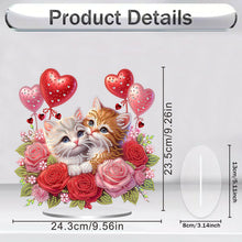 Load image into Gallery viewer, Acrylic Special Shape Hugging Cat Diamond Painting Desktop Ornaments for Adults
