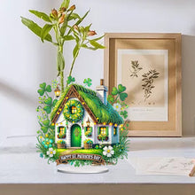 Load image into Gallery viewer, Acrylic Special Shape St. Patricks Day Cottage Rhinestones Desktop Ornaments
