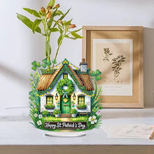 Load image into Gallery viewer, Acrylic Special Shape St. Patricks Day Cottage Rhinestones Desktop Ornaments
