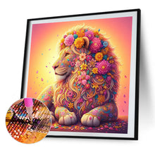 Load image into Gallery viewer, AB Diamond Painting - Full Round - Sunset flower lion (30*30CM)
