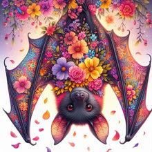 Load image into Gallery viewer, AB Diamond Painting - Full Round - Sunset flower bat (30*30CM)
