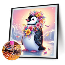 Load image into Gallery viewer, AB Diamond Painting - Full Round - Sunset flower penguin (30*30CM)
