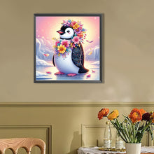 Load image into Gallery viewer, AB Diamond Painting - Full Round - Sunset flower penguin (30*30CM)
