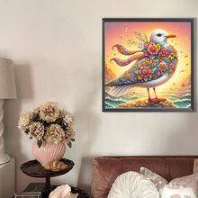 Load image into Gallery viewer, AB Diamond Painting - Full Round - Sunset flower seagull (30*30CM)
