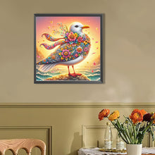 Load image into Gallery viewer, AB Diamond Painting - Full Round - Sunset flower seagull (30*30CM)
