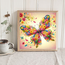 Load image into Gallery viewer, AB Diamond Painting - Full Round - Sunset flower butterfly (30*30CM)
