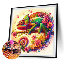 Load image into Gallery viewer, AB Diamond Painting - Full Round - Sunset flower chameleon (30*30CM)

