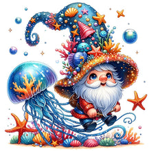 Load image into Gallery viewer, AB Diamond Painting - Full Round - Jellyfish starfish gnome (30*30CM)
