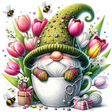 Load image into Gallery viewer, AB Diamond Painting - Full Round - Tulip water cup gnome (30*30CM)
