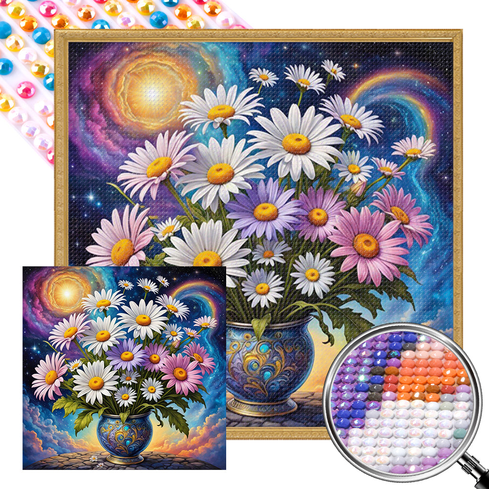 AB Diamond Painting - Full Round - Daisy (30*30CM)