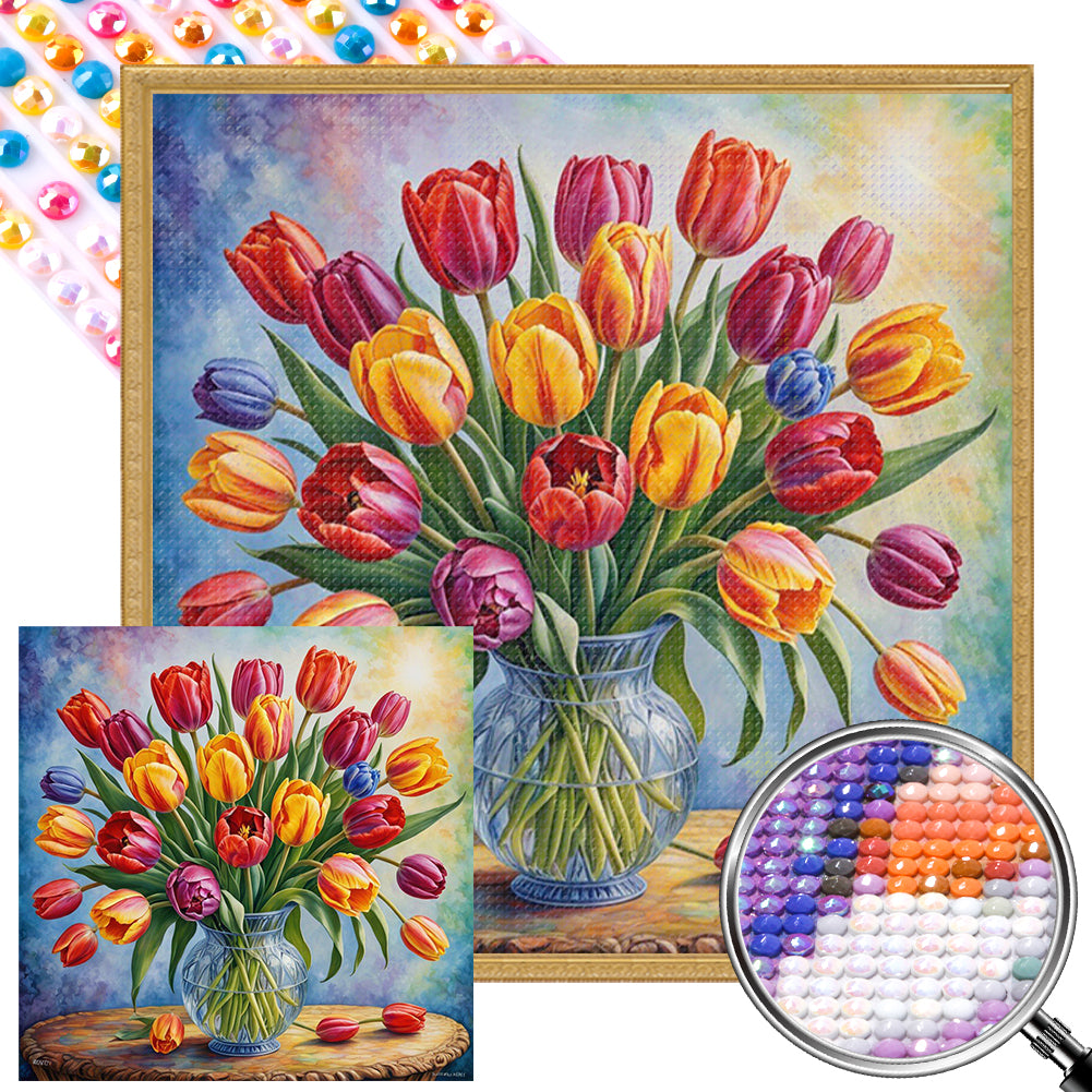 AB Diamond Painting - Full Round - Tulip (30*30CM)