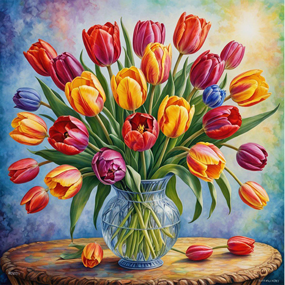 AB Diamond Painting - Full Round - Tulip (30*30CM)