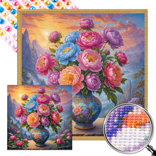 Load image into Gallery viewer, AB Diamond Painting - Full Round - Peony (30*30CM)
