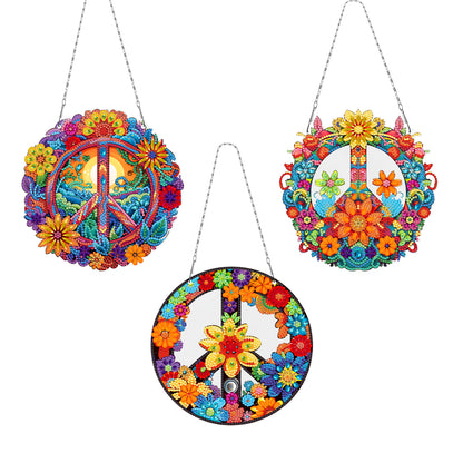Ocean Waves 5D DIY Diamond Painting Dots Pendant Rhinestone Diamond Art Pendants