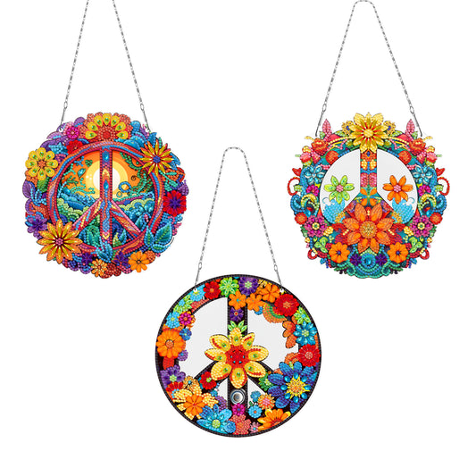 Ocean Waves 5D DIY Diamond Painting Dots Pendant Rhinestone Diamond Art Pendants