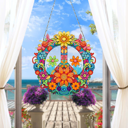 Ocean Waves 5D DIY Diamond Painting Dots Pendant Rhinestone Diamond Art Pendants