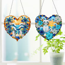 Load image into Gallery viewer, Ocean Waves 5D DIY Diamond Painting Dots Pendant Rhinestone Diamond Art Pendants
