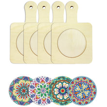 Load image into Gallery viewer, 4Pcs Bird Diamond Art Place Mats Round Diamond Painting Table Mats for Beginners
