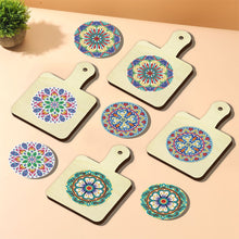 Load image into Gallery viewer, 4Pcs Bird Diamond Art Place Mats Round Diamond Painting Table Mats for Beginners
