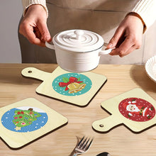 Load image into Gallery viewer, 4Pcs Bird Diamond Art Place Mats Round Diamond Painting Table Mats for Beginners
