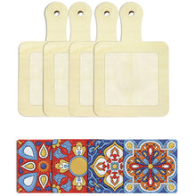 Load image into Gallery viewer, 4Pcs Bird Diamond Art Place Mats Round Diamond Painting Table Mats for Beginners
