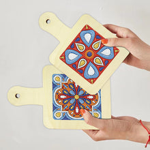 Load image into Gallery viewer, 4Pcs Bird Diamond Art Place Mats Round Diamond Painting Table Mats for Beginners
