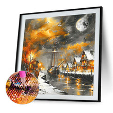 Load image into Gallery viewer, Diamond Painting - Full Square - Riverside sailboat (40*40CM)
