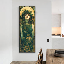 Load image into Gallery viewer, Diamond Painting - Full Square - Green forest woman (30*90CM)
