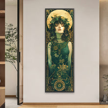 Load image into Gallery viewer, Diamond Painting - Full Square - Green forest woman (30*90CM)
