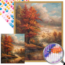 Load image into Gallery viewer, AB Diamond Painting - Full Round - Autumn scenery (40*50CM)
