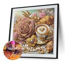 Load image into Gallery viewer, Diamond Painting - Partial Special Shaped - Rose love (30*30CM)

