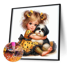 Load image into Gallery viewer, Diamond Painting - Full Round - Big eyes girl (30*30CM)
