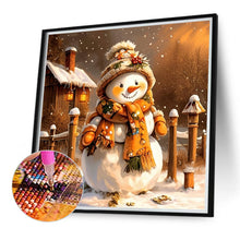 Load image into Gallery viewer, Diamond Painting - Full Round - Snowman snow scene (30*30CM)
