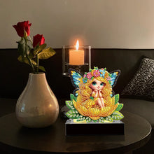 Load image into Gallery viewer, Flower Fairy Diamond Painting Candle Holder Ornaments Aromatherapy Candle Holder
