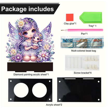 Flower Fairy Diamond Painting Candle Holder Ornaments Aromatherapy Candle Holder