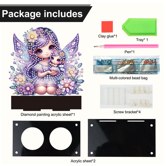 Flower Fairy Diamond Painting Candle Holder Ornaments Aromatherapy Candle Holder