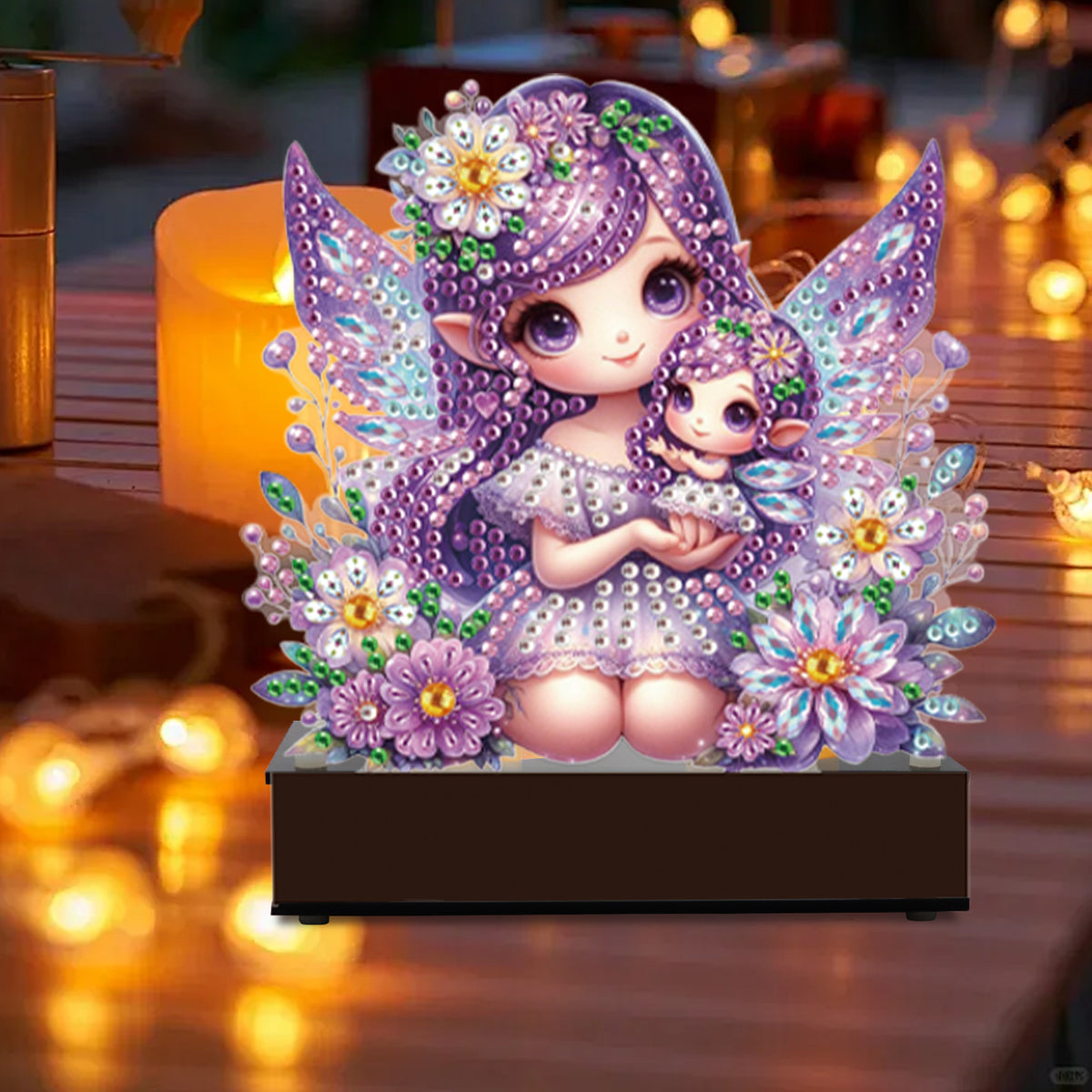Flower Fairy Diamond Painting Candle Holder Ornaments Aromatherapy Candle Holder