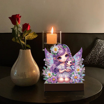 Flower Fairy Diamond Painting Candle Holder Ornaments Aromatherapy Candle Holder