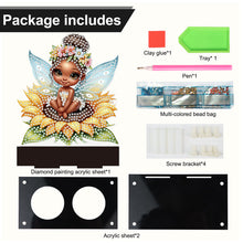 Load image into Gallery viewer, Flower Fairy Diamond Painting Candle Holder Ornaments Aromatherapy Candle Holder
